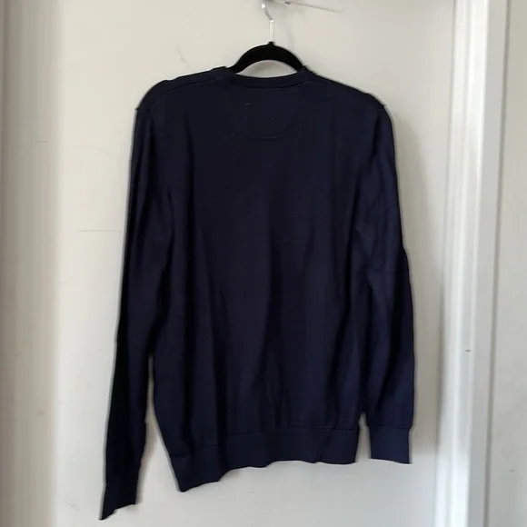 LACOSTENavy V-Neck Sweater